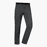 Schöffel Herren Pants Kyoto3, Zip off Trekkinghose aus kühlendem 4-Wege-Stretchmaterial, funktionale Wanderhose mit UV-Schutz, asphalt, 50