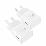 15W 2er Pack USB Ladegerät Stecker, Schnellladestecker Netzteil Adapter für Samsung Galaxy S20, S10, S9, S8, S7, S6, A15, A55, A56, A25, A35, S21, A34, A05S, A54, A52 und andere Smartphones/Geräte