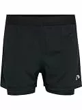 Newline Damen Women Core 2-in-1 Shorts, Schwarz, S EU