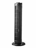 PELONIS 76 cm Oszillierender Turmventilator, 3 Geschwindigkeitsstufen, 8H Timer, Leiser & Platzsparender Lüfter für Zuhause, Büro (Schwarz)