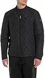 Replay Herren Steppjacke Übergangsjacke ohne Kapuze, Deep Blue 498 (Blau), L