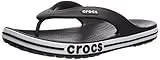 Crocs Unisex Erwachsene Bayaband Flip Flip, Black/White, 37/38 EU