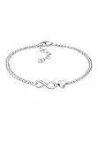 Elli Armband Damen Herz Liebe Unendlichkeit Infinity in 925 Sterling Silber