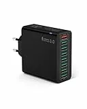 Tupneuf USB Ladegerät, 40W ladeadapter 8 Ports USB Stecker für 15 14 13 12 11 X, Samsung, Huawei, Xiaomi, Schnellladegerät Mehrfach Netzteil Netzstecker Ladestecker Stromadapter Steckdosenadapter