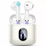 Kopfhörer Kabellos Bluetooth 5.4, Bluetooth Kopfhörer In Ear 2025 Neu Kabellose Kopfhörer mit 4 ENC Mic, Noise Cancelling Earbuds 30Std Tiefer Bass, USB-C, IP7 Wasserdicht Ohrhörer, LED-Anzeige