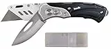 kwb Universalmesser (mit zwei Klingen, Taschenmesser und Cuttermesser, klappbar)