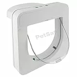 PetSafe Petporte Smart Flap Mikrochip Katzenklappe - Fortschrittliche Technologie, Chiperkennung - Für Wand- & Türmontage geeignet - Weiß