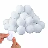 Gukasxi 30 Stück 6cm Künstliche Schneebälle für Kinder Indoor Schneebälle Weihnachten Schneball Weiß Schneebälle zum Basteln Weiche Plüsch Schneebälle für Winter Weihnachtsdekoration