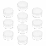 VANZACK 10 Stück Kleiner Aufbewahrungsboxen mit Dicht Schließendem Deckel Transparente Kunststoff Teileboxen Ø30mm H16mm für Uhrenreparatur Ersatzteile und Kleinteile Praktisch