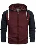 Indicode Herren INPulko Kapuzensweatjacke | Hoodie Kapuzenpullover Pulli für Männer Fudge, XL