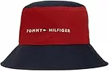 Tommy Hilfiger Kinder Unisex Fischerhut Essential Bucket Hat Outdoor, Mehrfarbig (Dark Magma Colorblock), S-M