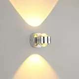 Lightsjoy Moderne LED Wandleuchte Innen Aluminium kreative Wandlampe Minimalistische Kulisse LED Wandspot Wandstrahler Flur Flurlampe Schlafzimmerlampe Wohnzimmer warmes Weiß