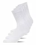 Snocks Herren & Damen Tennissocken (4x Paar) Lange Haltbarkeit Dank Bester Qualität, 01 Weiß (4x Paar), 43 - 46