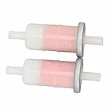 TOPINCN 2 Stück 9,5 Mm 10 Mm 3/8 Zoll Universal-Kraftstoffleitungsfilter Motorrad-Kraftstofffilterelement für CBR600 VT600
