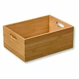 Kesper | Aufbewahrungsbox, stapelbar, Material: FSC®-zertifizierter Bambus, Maße: B 33 x T 24 x H 13,5 cm, Farbe: Braun | 57402