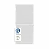 Nematek Fliegengitter Tür Light - Fliegengitter Tür mit Rahmen in weiß - schmale Fliegengittertür inkl. selbstklebender Bürstendichtung- Insektenschutz Balkontür Bausatz für max. 100 x 215