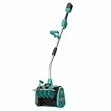 Mellif Akku-Schneefräse für Makita Akku 18V, 900W kabellos Schneebürste mit Max. 20cm Räumtiefe, 8m Wurfweite, 33.5cm Arbeitsbreite, 30° Einstellbar für Schneeräumen(Ohne Akku)