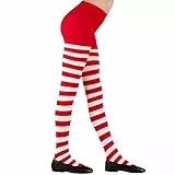 W WIDMANN MILANO Party Fashion - Strumpfhose gestreift für Kinder, Kostüm Zubehör für Hexen-, Marienkäfer-, Bienen-, Elfenkostüme, den Alltag uvm.