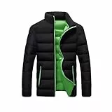 Generisch Winterjacke Herren, Herren Winterjacke Winter Warme Steppjacke Outdoor Daunenjacke Puffer Jacke Winddichte Leicht Herrenjacke Übergangsjacke