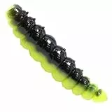 FTM Omura Baits Larvy Käse 4,5cm - 10 Gummiköder, Farbe:Schwarz/Frühlingsgrün