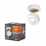 LEDVANCE DECOR SPOT PLUTO, 4,8W, 300lm, weiß, Spotleuchte, verstellbare Köpfe, vielseitig anwendbar, Innenraumspot, warmweiße Lichtfarbe, hochwertige Optik, einfache Montage