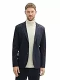 TOM TAILOR Herren Piqué Sakko mit Stretch-Anteil, 10668 - Sky Captain Blue, 50
