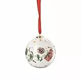 Hutschenreuther Weihnachten Sammelserie Weihnachtslieder 2025 'Alle Jahre Wieder Porzellankugel klein Ø 6 cm