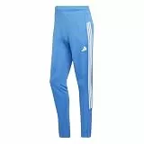 adidas Men's Workout Essentials All-Set 3-Stripes Knit Pant, ray Blue/White, L
