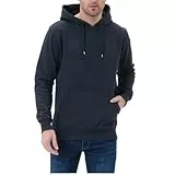 Smith & Solo Herren Kapuzenpullover – Sweatshirt Pullover Rundhals – Langarm – Slim – Fit – Training – Hoodie – Pulli – Hochwertige Baumwollmischung Männer Jungen (XL, Navy)