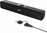 HEANTTV PC Speaker, Bluetooth-Lautsprecher, USB Speaker, PC Soundbar, Desktop Speaker, with Type-C and Horn Sound Quality Upgrade, Computer Speaker, Laptop, Tablet, Smartphone