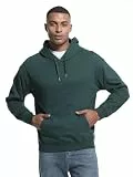 GMYG Bezahlbarer Luxus Hoodie Herren, 100% Baumwolle 340 GSM Damen Pullover Unisex Kapuzenpullover Hooded Sweatshirt Kängurutasche Mehrere Farboptionen Jumper (Olivgrün,L)