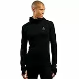 Odlo Thermounterwäsche Herren Active Warm I Langarm Thermoshirt I Warme Skiunterwäsche Langarm Thermoshirt mit Facemask I Herren
