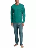 CALIDA Special Pyjama lang Herren, aus 100% Baumwolle