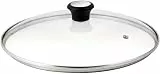 Tefal 280975 GLASDECKEL L Mit Edelstahlrand Und Dampfregler L 24 Cm, Copper Black