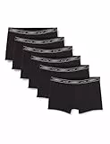 Nur Der 6er Pack Boxer Cotton 3D-Flex aus Baumwolle Enge Boxershorts Bewegungsfreiheit Männer Unterhosen Herren, schwarz, XXL