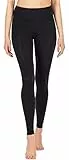 Merry Style Damen Lange Leggings Fitnesshose aus Viskose MS10-221 (Schwarz, L)
