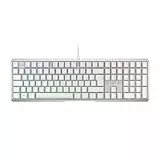 CHERRY XTRFY MX 3.1, Mechanische Gaming-Tastatur, Deutsches Layout (QWERTZ), RGB-Beleuchtung, Aluminium-Gehäuse, USB-A Anschluss, MX2A RED Switches, Weiß