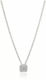 Esprit Damen-Erbskette Glam Square 925 Silber rhodiniert Zirkonia weiß Rundschliff 42 cm - ESNL93126C420