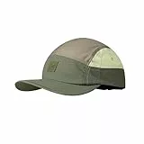 BUFF®| Kappe 5 Panel Go Männlich Weiblich Erwachsene Flexibel, UPF50, Verstellbar, Nachhaltig, Leicht, Laufen, Recycelte Materialien, Komfortabel, S/M, Vert Khaki