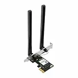 MERCUSYS MA70XE Wi-Fi 6 Bluetooth 5.4 PCIe-Adapter, bis zu 1201 Mbit/s bei 5 GHz und 574 Mbit/s bei 2,4 GHz, 2 × Hochleistungsantennen, WPA3, MU-MIMO, unterstützt nur Windows 11/10, Wi-FI 6 AX1800
