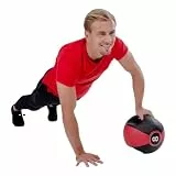 Pure2Improve - Medizinball mit Griffen 8kg, Trainingsball, Gymnastikball, Professionell Turnhalle Ball, Rot