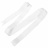 Amosfun Eleganter BrautgüRtel Aus Satin, Verstellbarer TaillengüRtel Mit Schleife FüR Hochzeit, Brautjungfer, Partys Und Formelle AnläSse, Weiß, 270Cm Lang