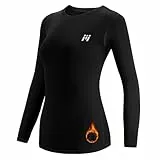MEETWEE Thermounterwäsche Funktionsunterwäsche Damen, Skiunterwäsche Winter Set Atmungsaktiv Lange Thermo Unterwäsche Tops Thermowäsche Unterhemd