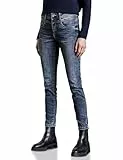 Street One Damen A378133 Jeans im Slim Fit, Mid Blue Wash, 30W / 30L