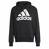 adidas Herren Essentials French Terry Big Logo Hoodie, Black, XXL
