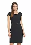 Betty & Co Damen Etuikleid mit Gürtel 36, Schwarz