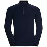 Odlo Fleecepullover Herren Rigi I Midlayer mit Halbreißverschluss I Langarm Wandershirt