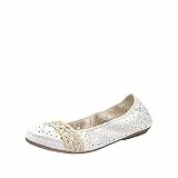 Rieker Damen-Ballerinas 41466-81 weiss / 81 Gr. 39