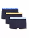 GANT Herren Trunk 3-Pack Unterwäsche, Evening Blue, Standard (3er Pack)