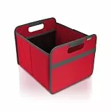 Faltbox Classic Medium Hibiskus Rot / Uni 32x37x27,5cm stabil abwischbar Polyester Premium Qualität Wohnen Einrichtung Möbel Sortierung Aufbewahren Verstauen